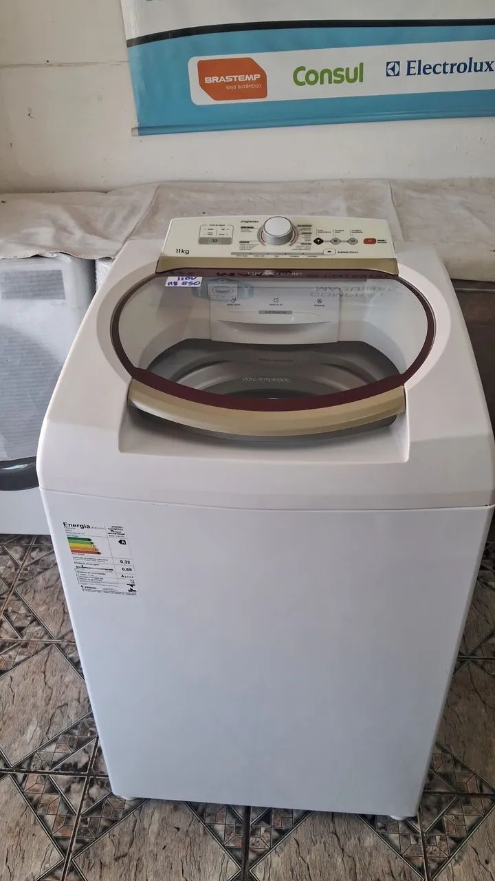 Vendo máquina de lavar Brastemp 11kg 110v cesto inox muito concervada 