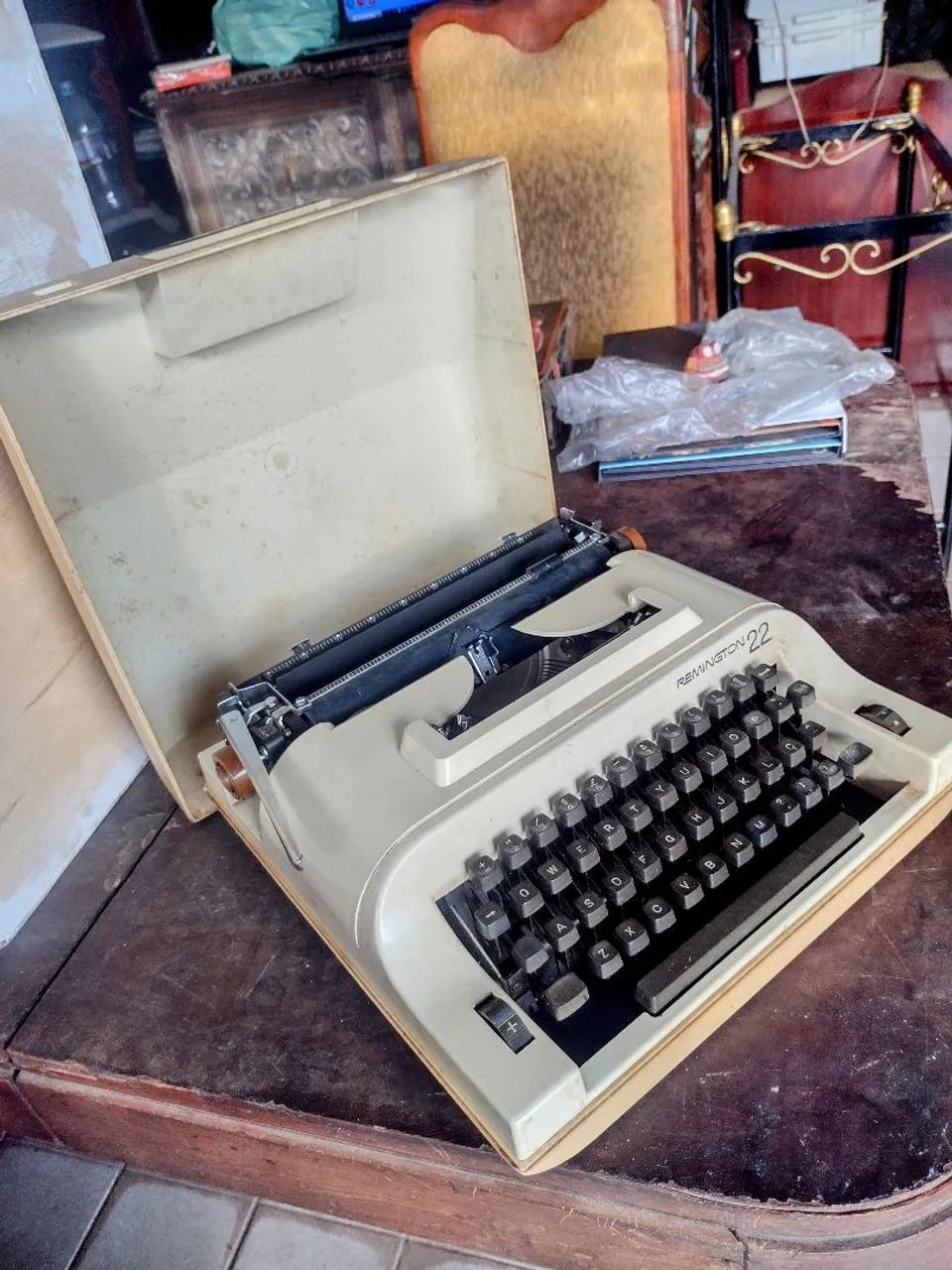 Máquina de escrever antiga Remington 22 - Foto 6