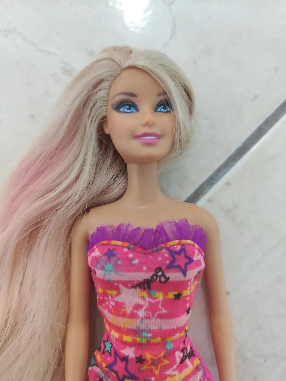 Barbie Mechas Coloridas Barbie Dreamtopia Barbie Color Rubio