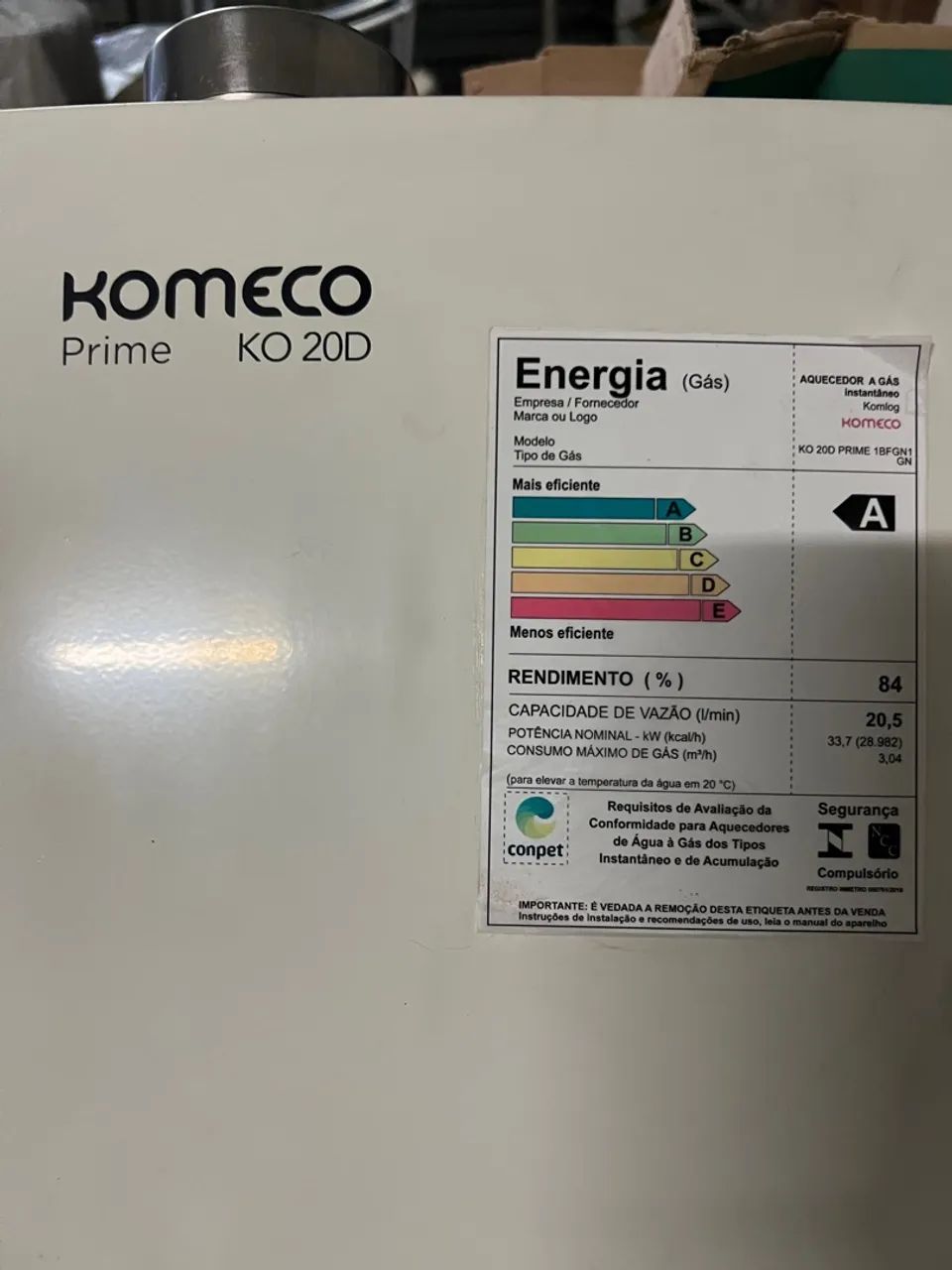 Aquecedor a Gás KOMECO KO 20D Prime - Foto 2