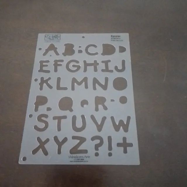Gabarito acrilico Letras e Simbolos