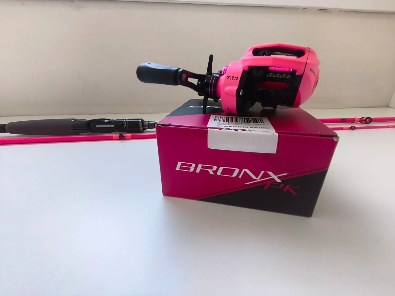 Kit Vara Saint Plus Pro Tamba Rosa + Carretilha Maruri Bronx Direita - Foto 4