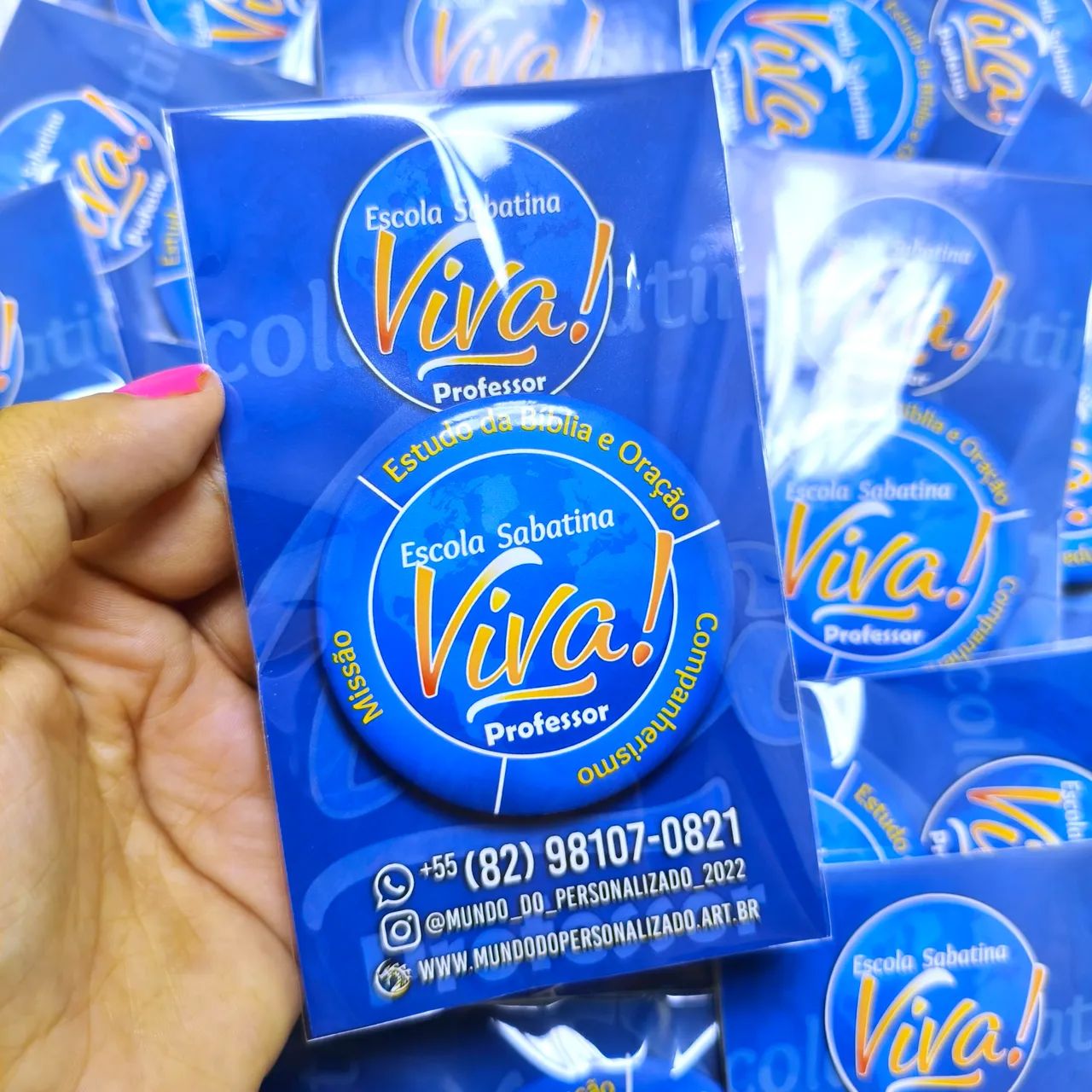 Bottons Personalizado Bottons Escola Sabatina Viva - Foto 4