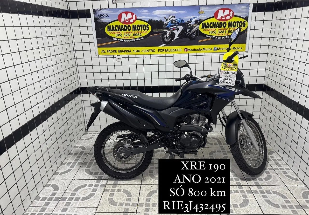 Xre 190,ano 2021 só 1.500 km rodados