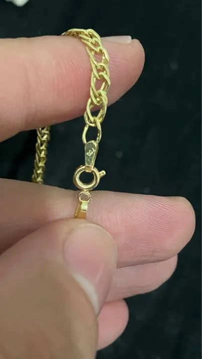 Corrente de ouro 18k maciça grumet  - Foto 3