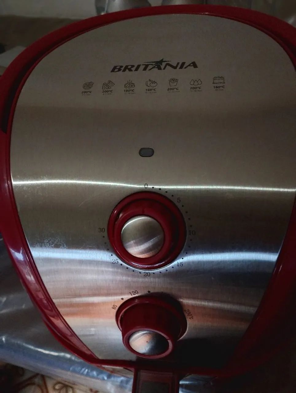 Fritadeira Air Fryer Vermelha  - Foto 3