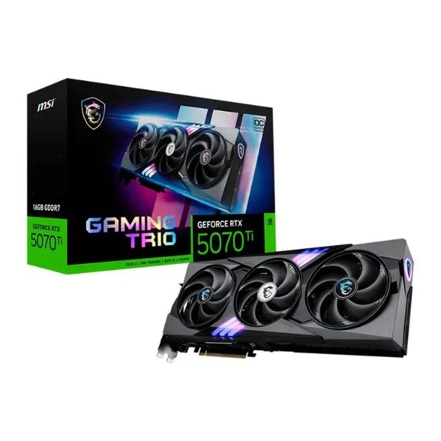 RTX 5070 TI 16GB MSI GAMING TRIO - 3 ANOS DE GARANTIA - NOVA LACRADA