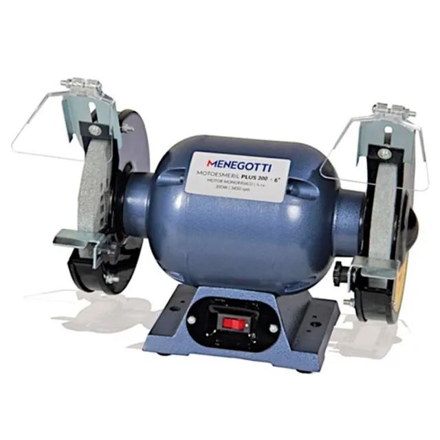 Motoesmeril de Bancada 1/2Cv Plus Bivolt Menegotti - Foto 2