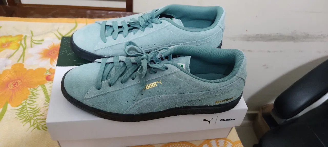 Puma Suede Butter Verde número 41