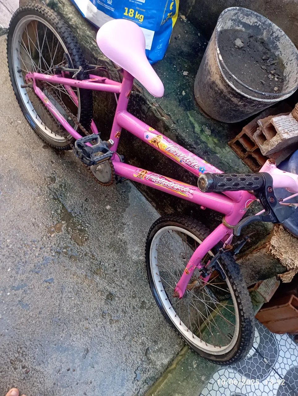 Bicicleta Barbie Rosa - Peças e Acessórios
