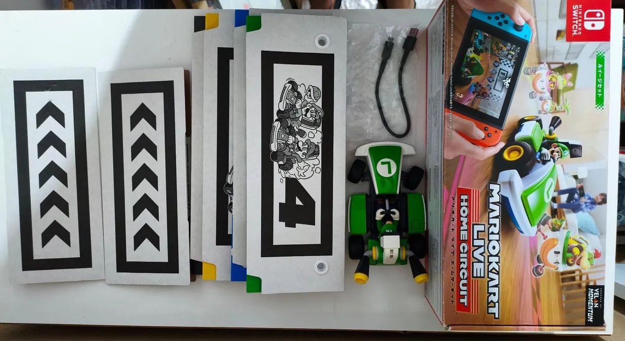 Mario Kart Live Home Circuit Luigi Set Sem Berço Peças e