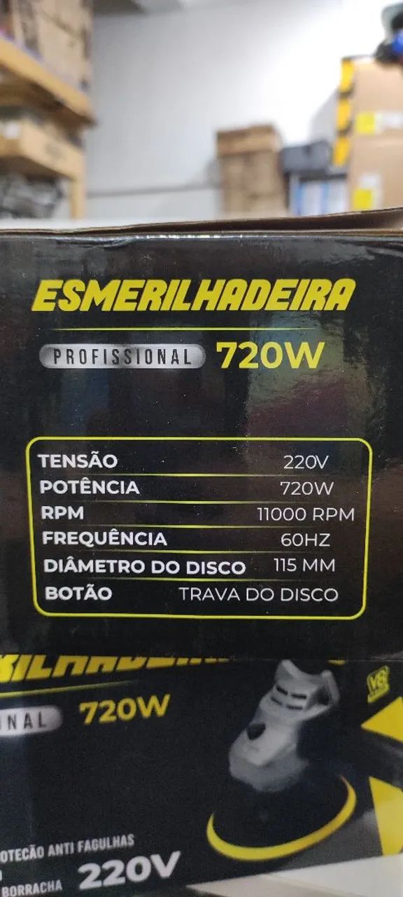 Esmerilhadeira lixadeira v8 nova profissional  - Foto 4