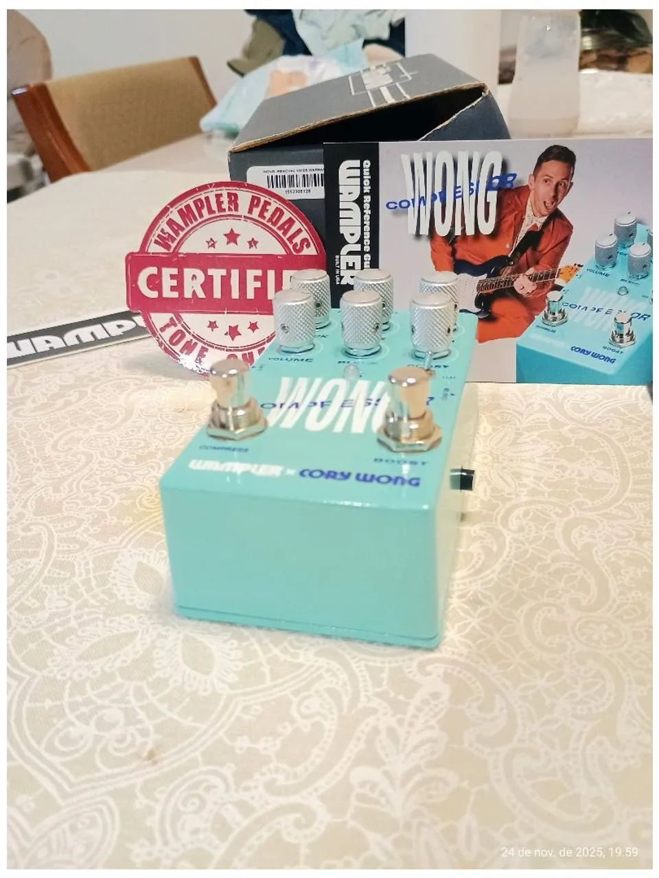 Pedal Wampler Cory Wong Compressor/Direct Box (Completo