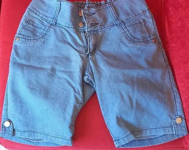 Short Jeans Feminino Azul
