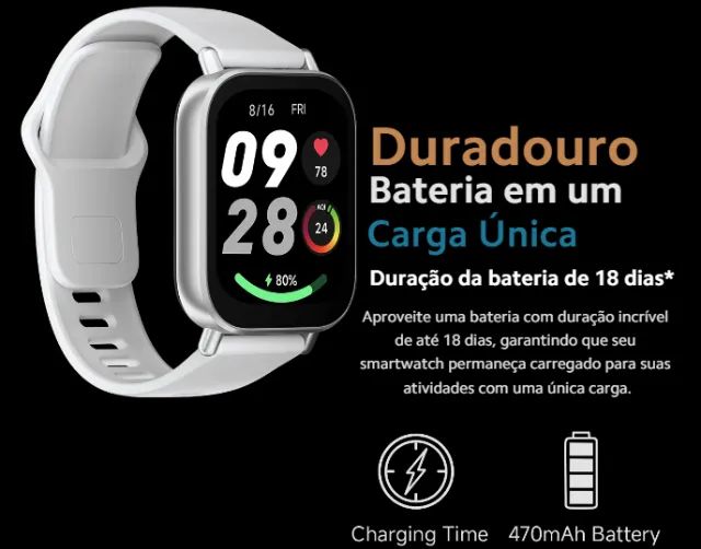 Smartwatch Relógio Redmi Watch 5 Active Lacrado Global - Foto 5