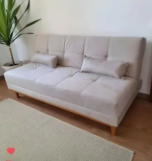 Sofá cama madri veludo produto novo
