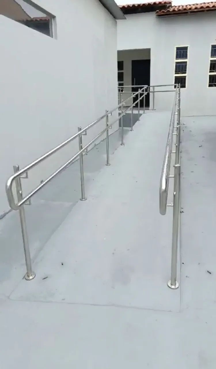 corrimão em aço inox 