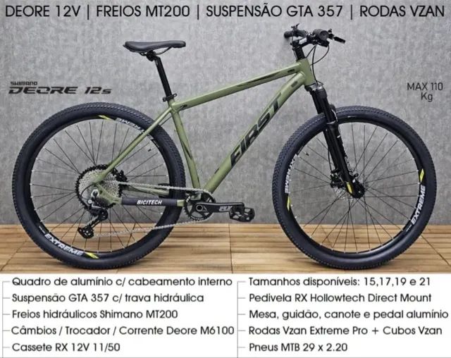 Bicicleta first ultra Aro 29 - Freio a Disco - tam L (19") - cor preta