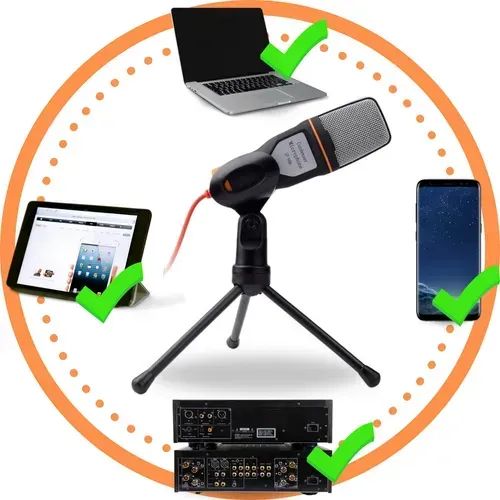 Microfone Condensador Com Tripé E Cabo 2m - Foto 2