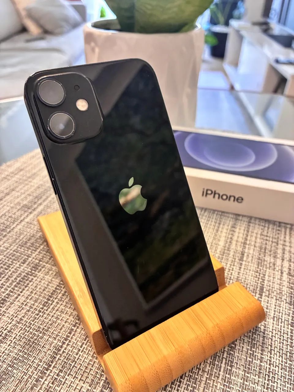 iPhone 12 (mini) 64GB preto bateria 89% NF e caixa - Celulares e