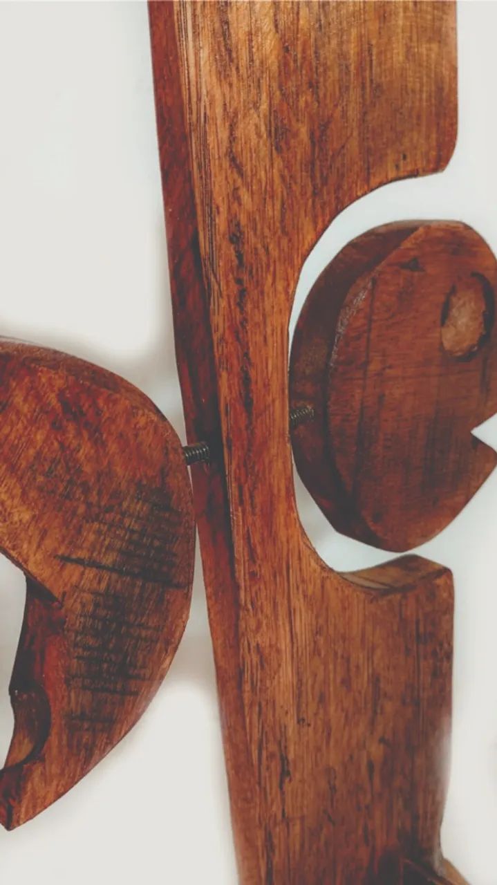 Peixe decorativo sustentável design único em madeira reciclada - Foto 4