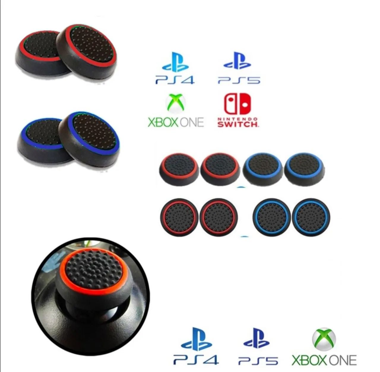 Grips para controles (Par) Capa para botão do controle