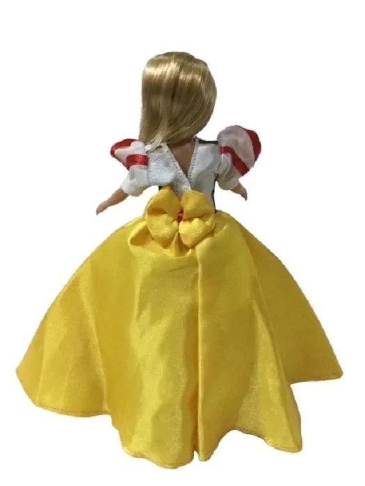 Vestido Para Boneca Barbie Branca De Neve Ler Anuncio - Foto 5