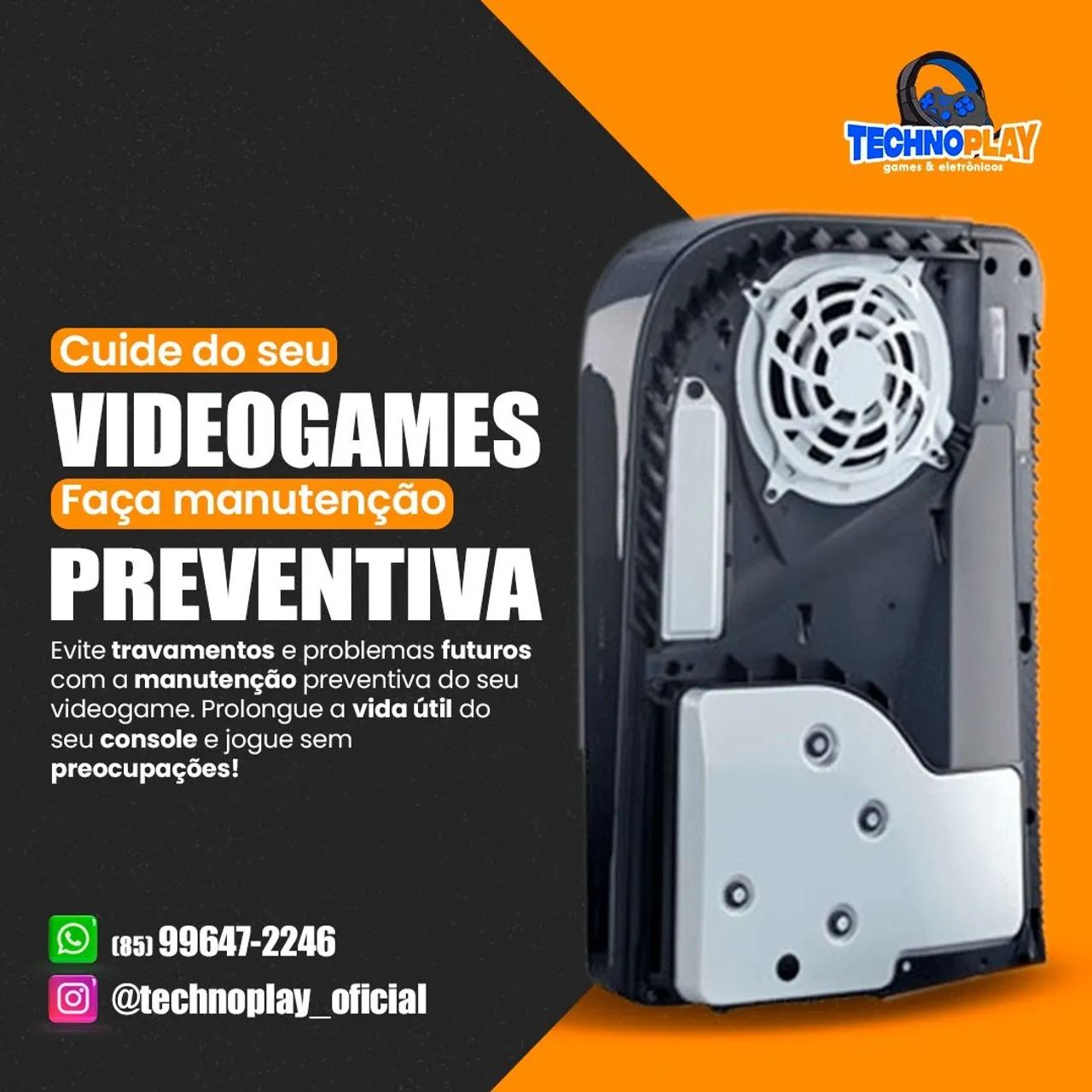Limpeza preventiva GAMES Ps5 - LOJA FISICA