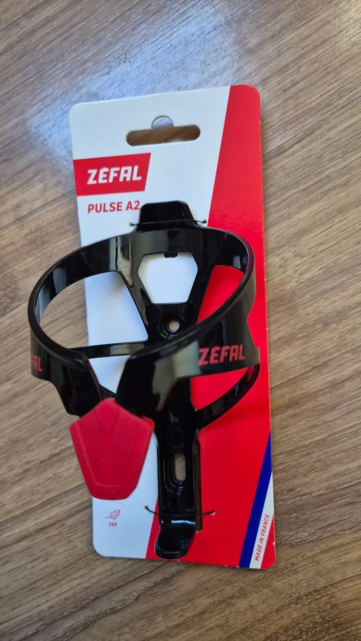 Suporte de Caramanhola bike Zefal Pulse A2 Preto/vermelho - 26gr - Foto 3