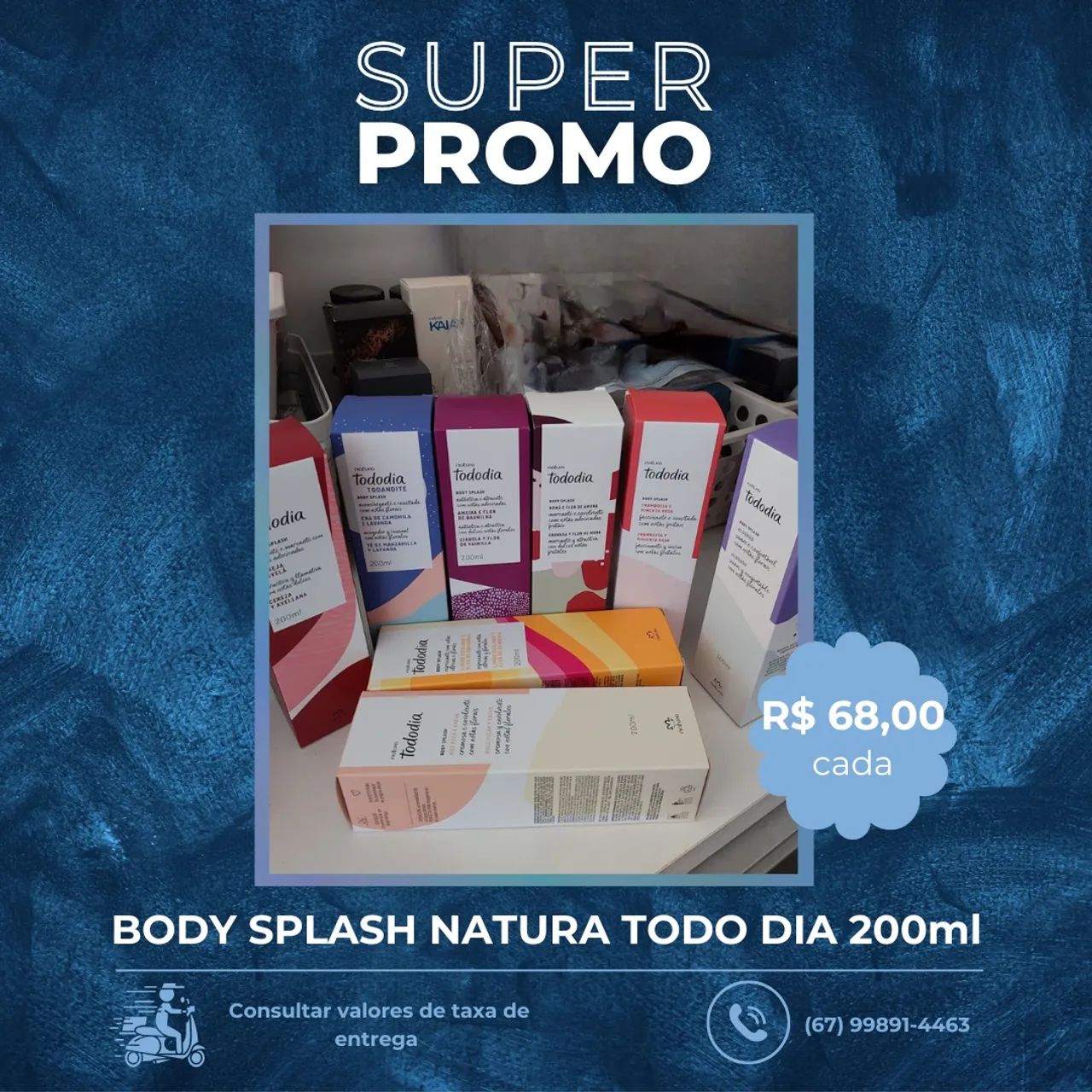 Body Splash Natura Todo Dia diversos 200ml 