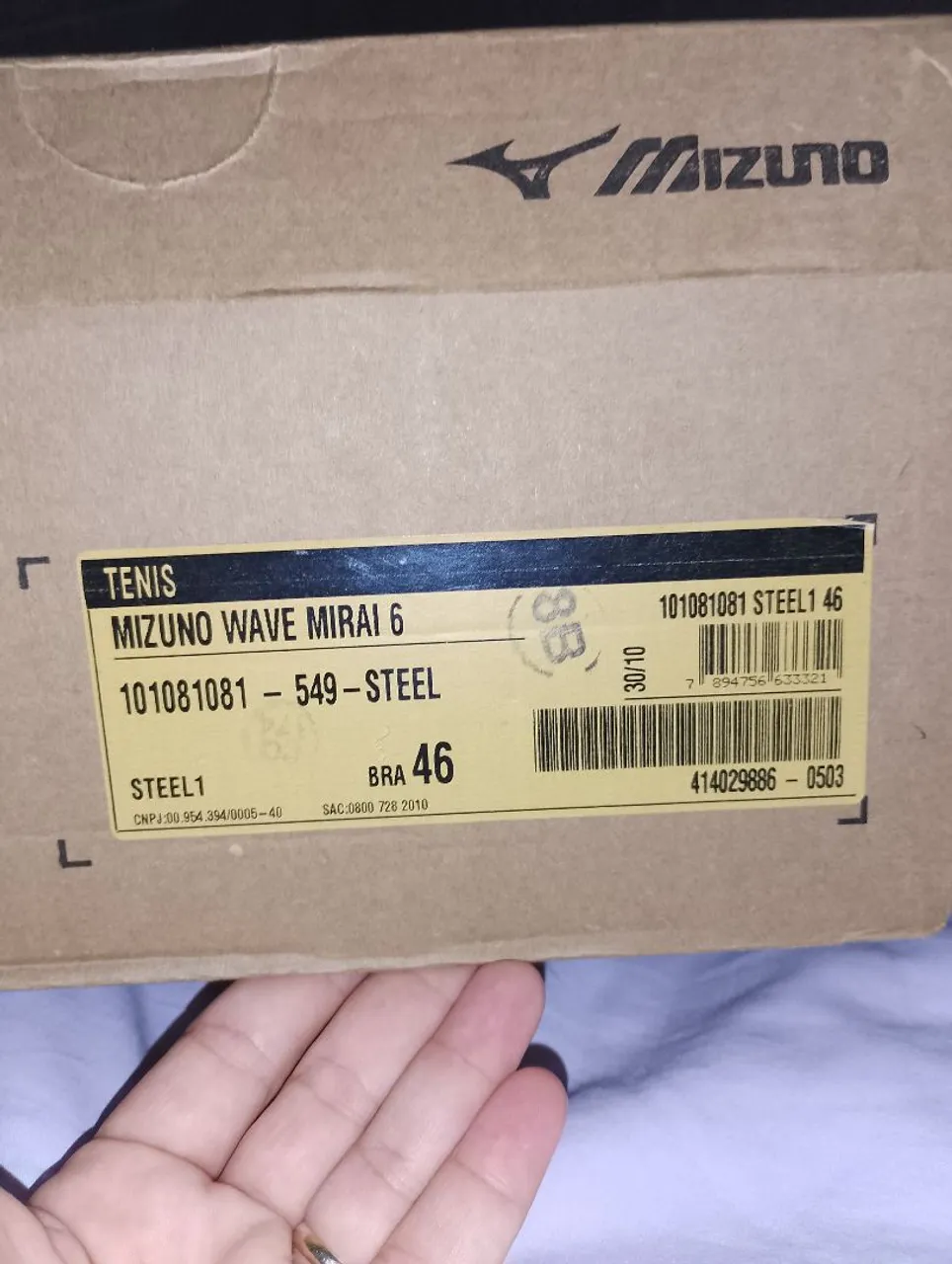 Tênis Mizuno Wave Mirai 6 - Tamanho 46