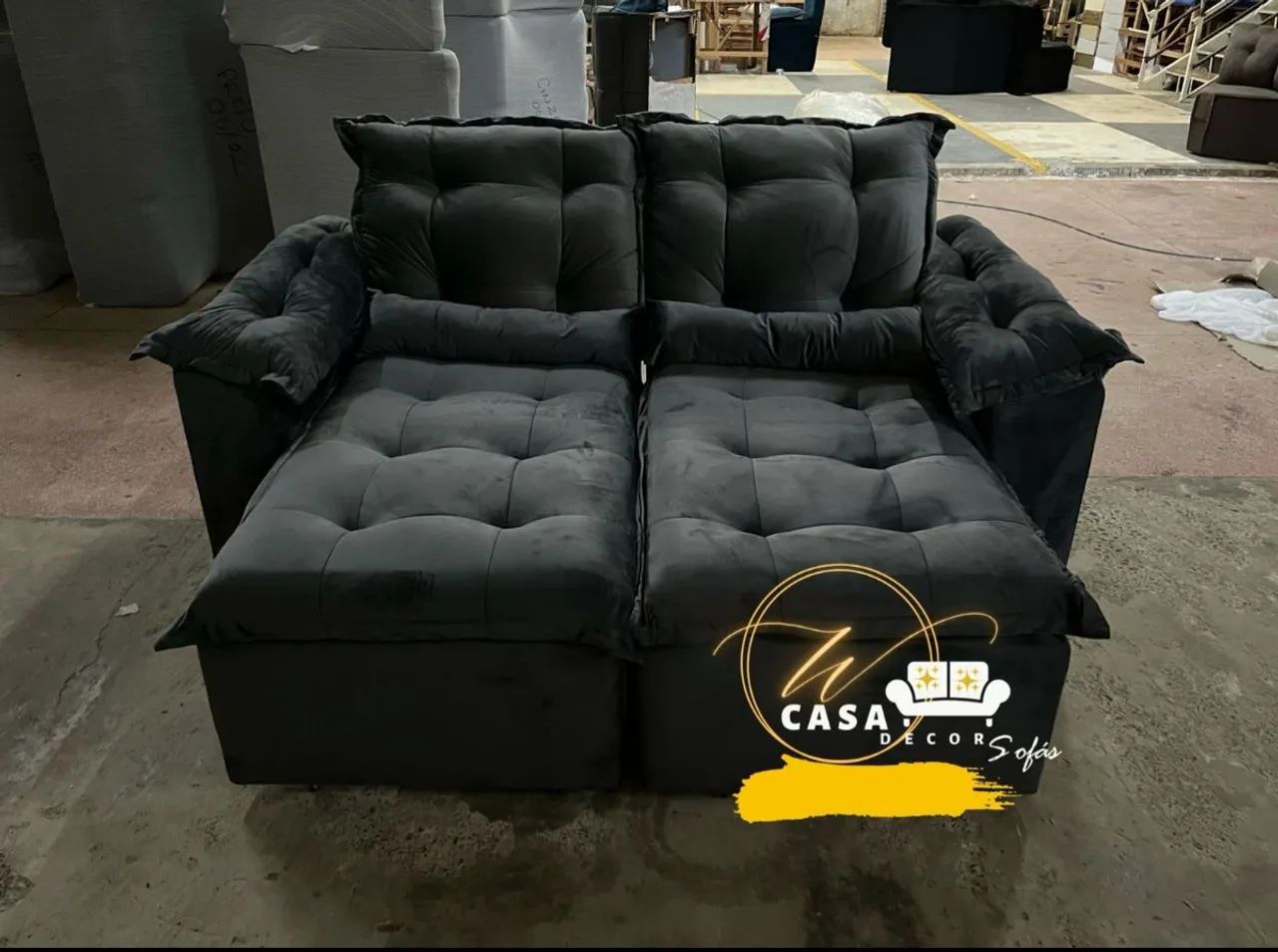 Sofás direto da fábrica, frete grátis 