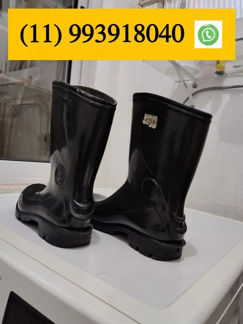 BOTAS DE SEGURANÇA EM BORRACHA 7 LÉGUAS CAPATAZ N° 38 P/ LIMPEZA, CHUVA<br>35,00 - Foto 3