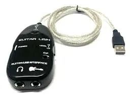 Interface Usb De Guitarra Violão Baixo Pc Guitar Link