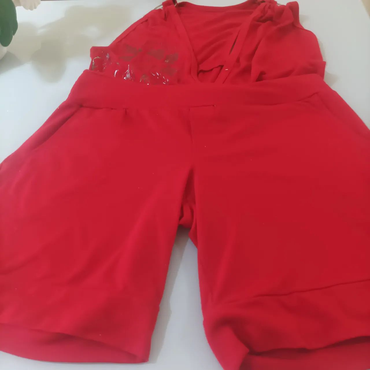 Macacão Vermelho - Tamanho M - Foto 3
