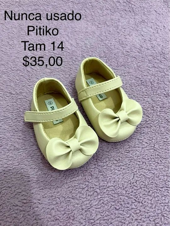Sapatilhas Bebê Pitíko Tam 14 - Nunca Usadas!