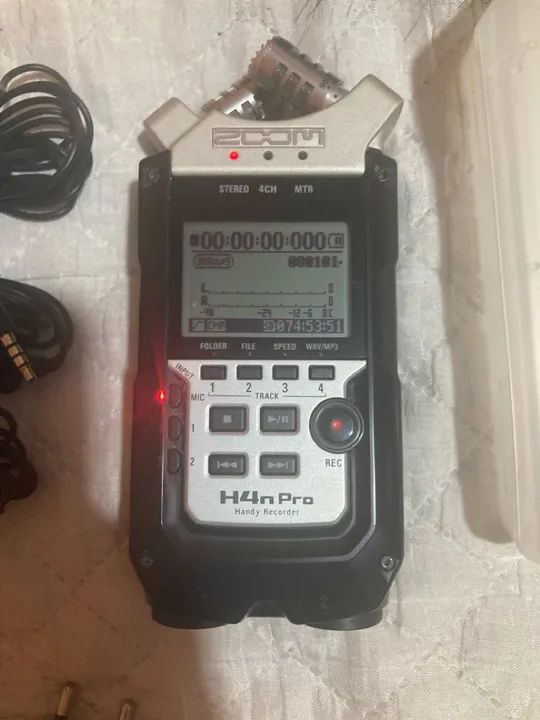Gravador de áudio Zoom H4n Pro + Microfone Boya - Kit Gravação de Áudio Profissional