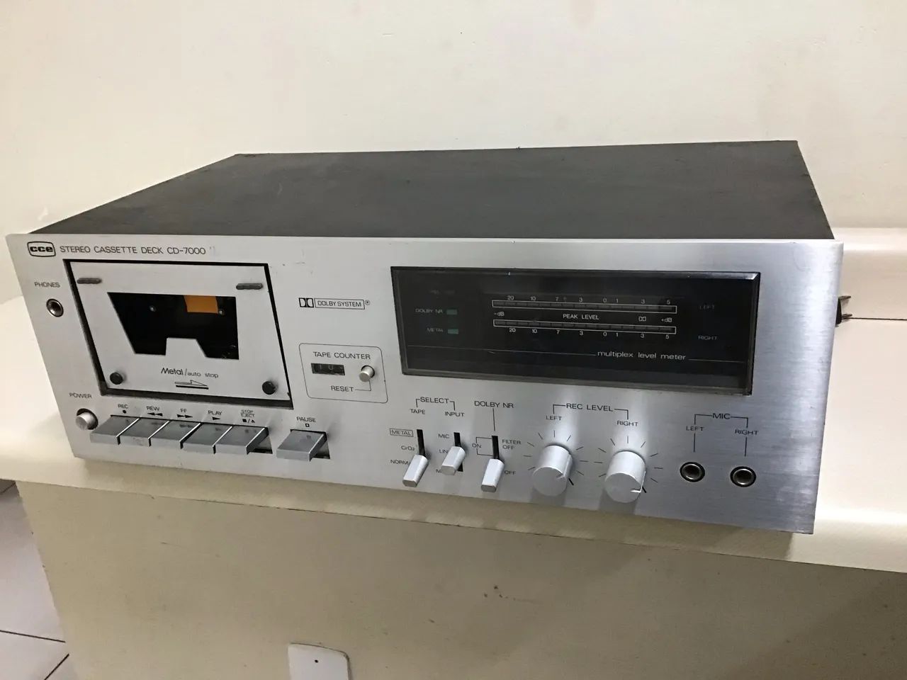 Tape deck cce impecável só 590 64292276119427121