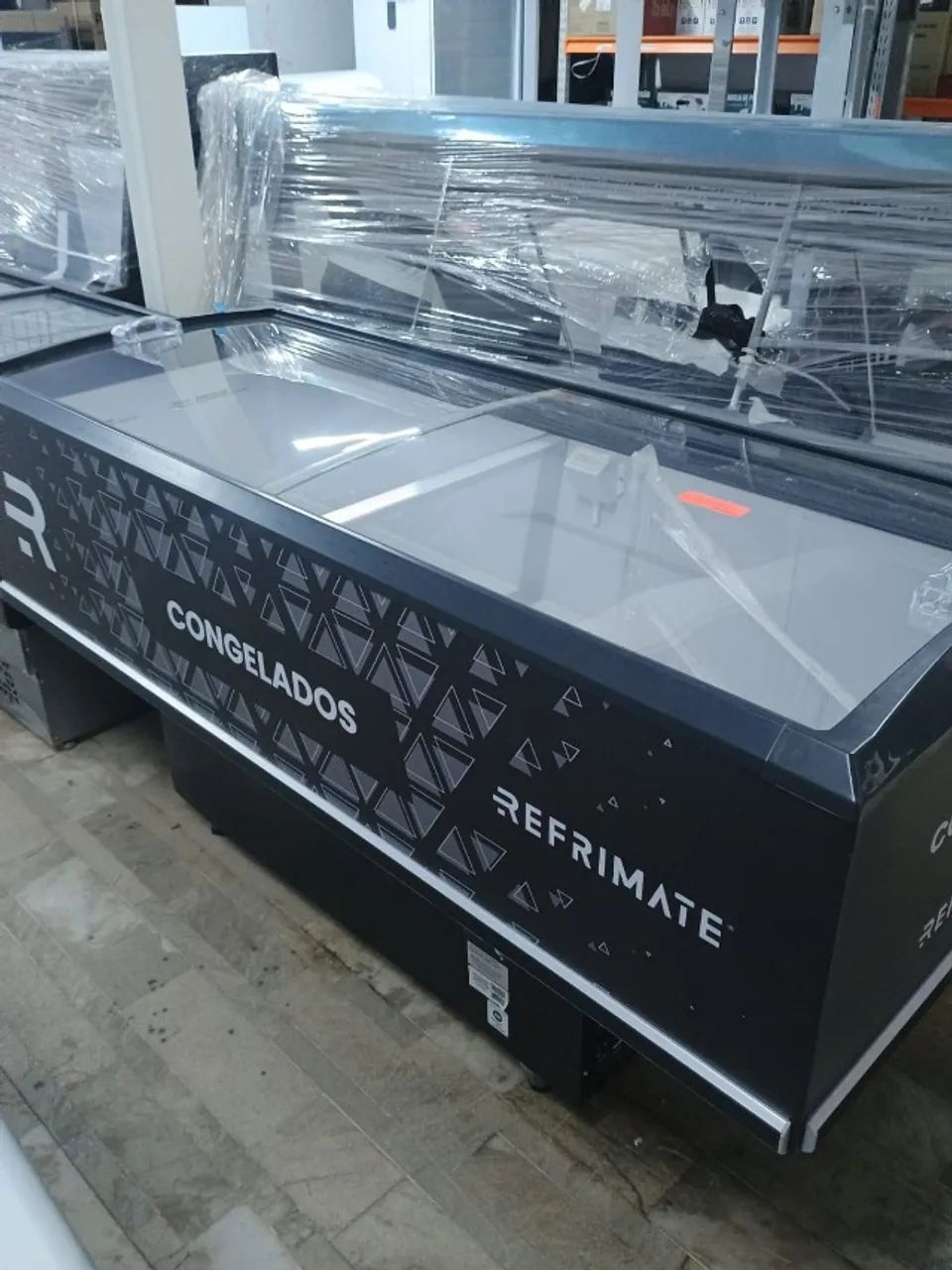 ILHA REFRIMATE VIDRO CURVO 2MT - NOVO