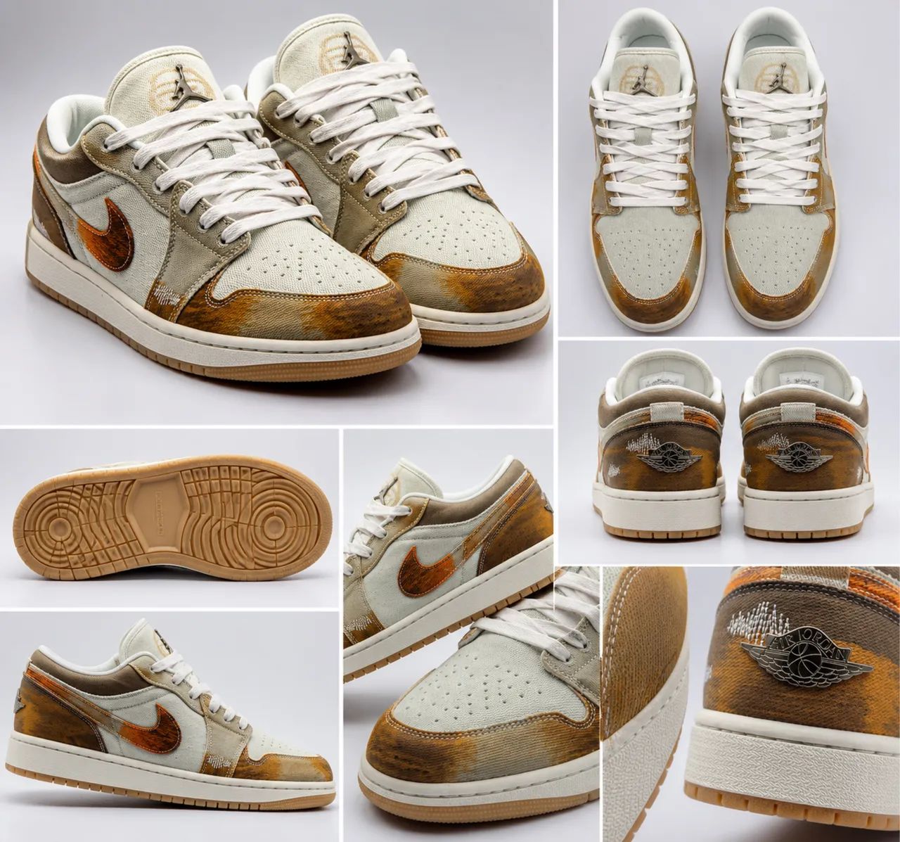 Tênis Air Jordan 1 Low nas cores off white