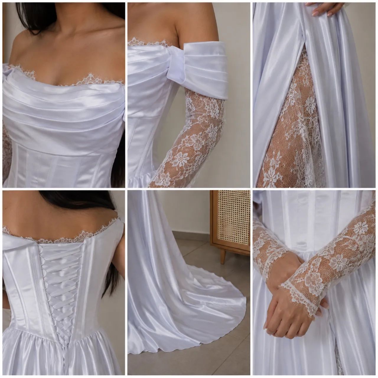 VESTIDO NOIVA CIVIL (nunca usado)  - Foto 2