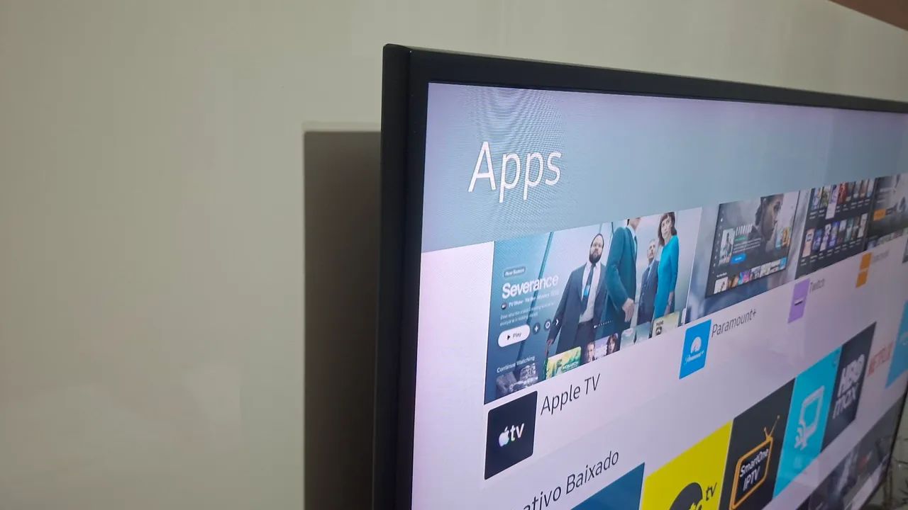 Smart TV Samsung 55, controle e base.(Ótimo estado) - Foto 5