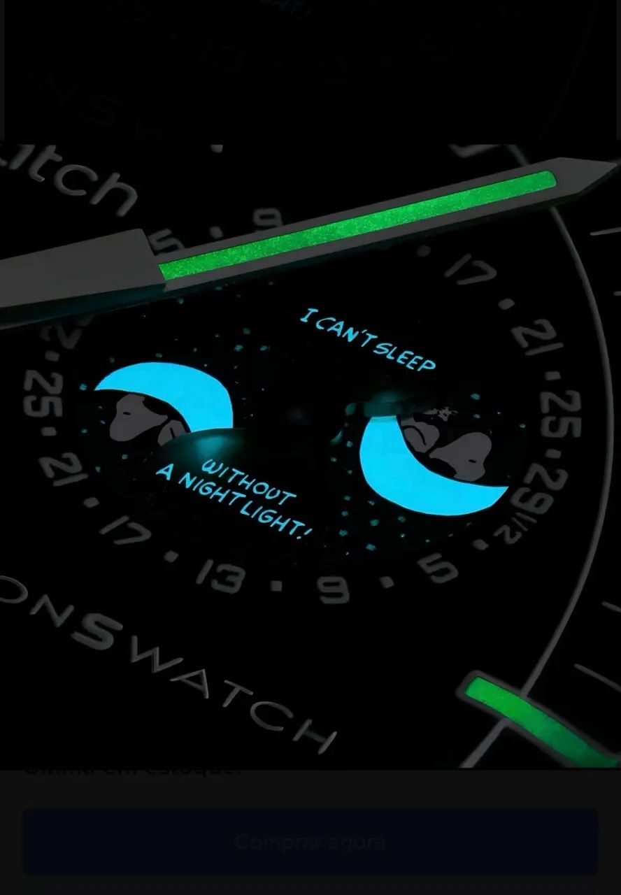 OMEGA x SWATCH MoonSwatch "New Moon" (Snoopy Preto) - Foto 4