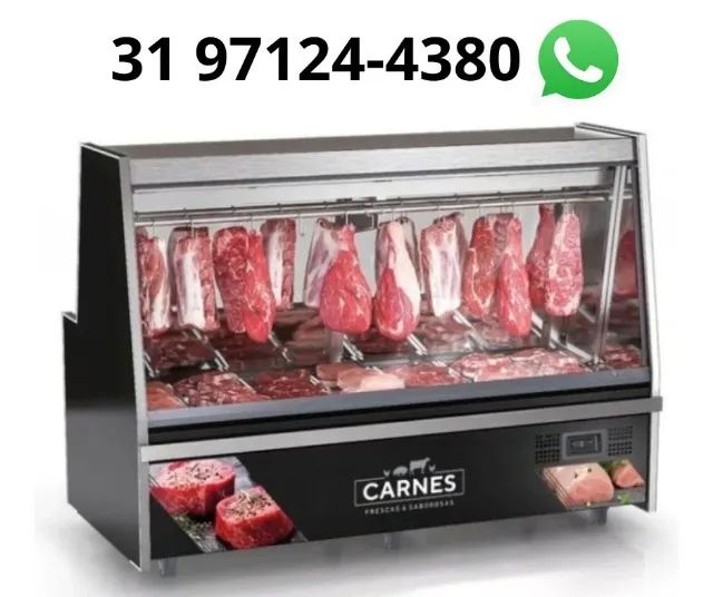 Balcão de Carnes 2M Preto Gelopar