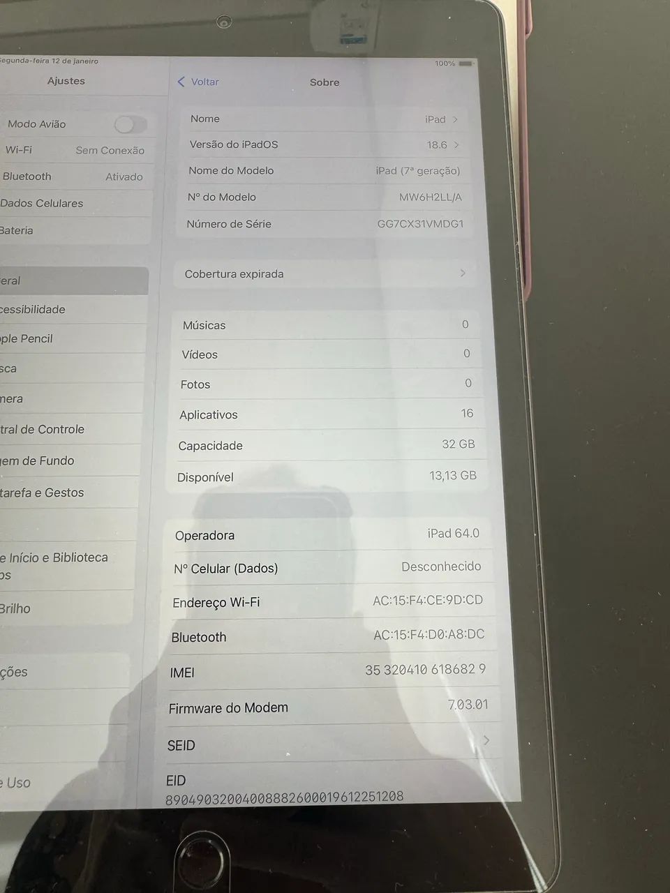 iPad 7ª Geração - 32GB - Wi-Fi + Celular - Tela 10,2? - Foto 2