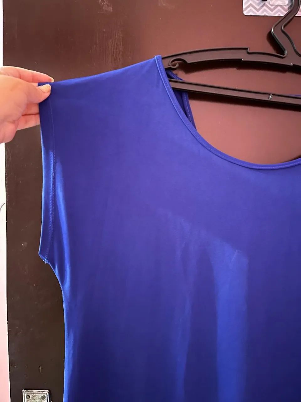 Blusa azul tam G - Foto 3