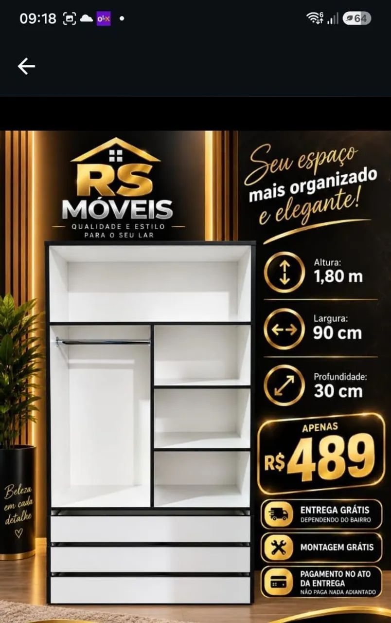 Closet guarda roupa promoção  - Foto 2