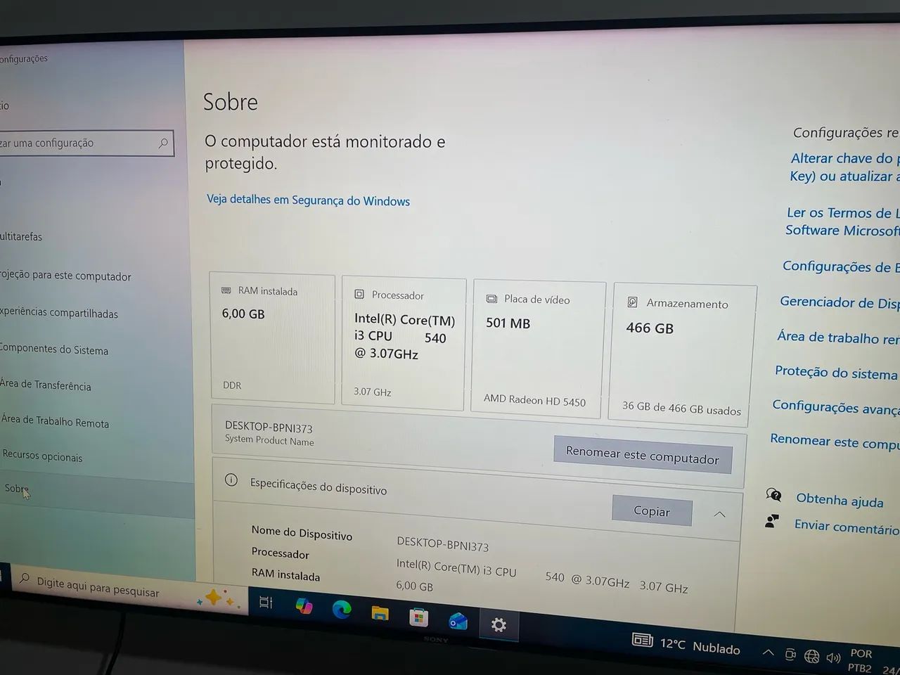 CPU 6GB Core I3 HD 500GB - Foto 4