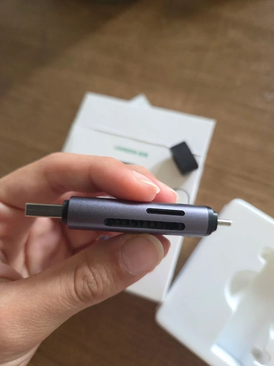 Adaptador Cartão de memória Tipo C e USB - Foto 3