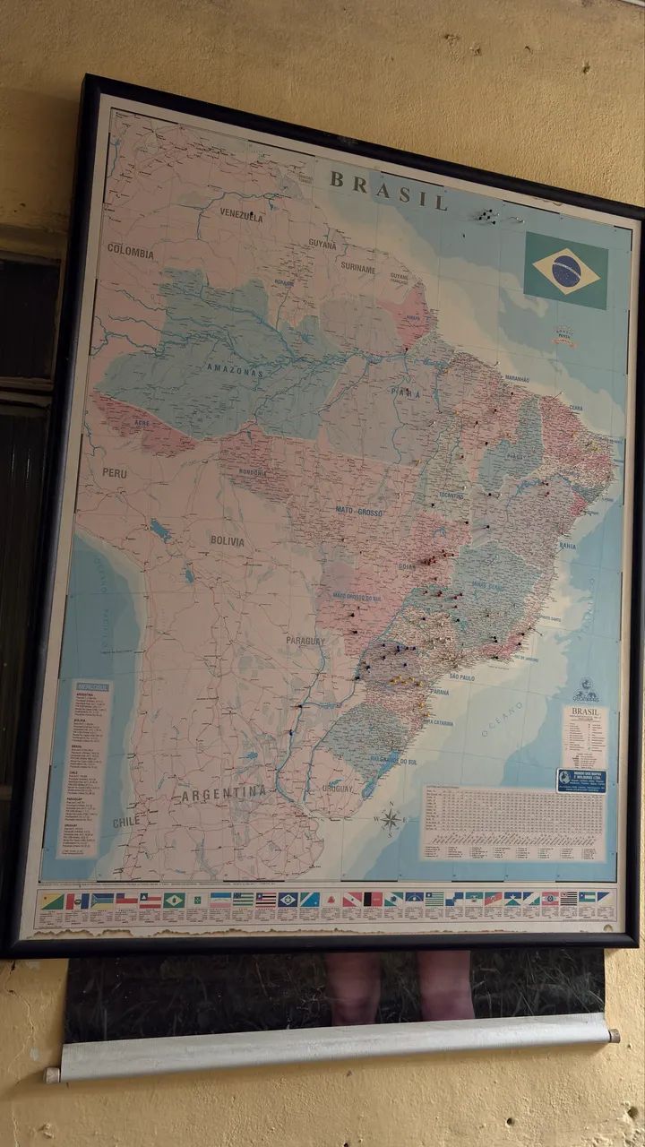 Quadro mapa político do Brasil 